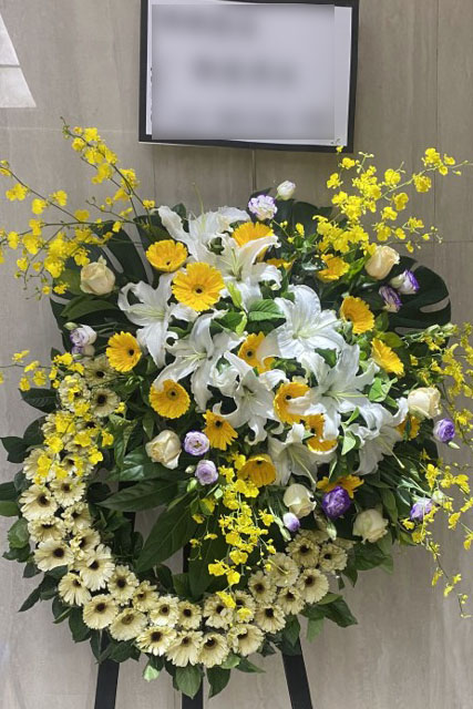 華麗花店殯儀花圈作品實拍