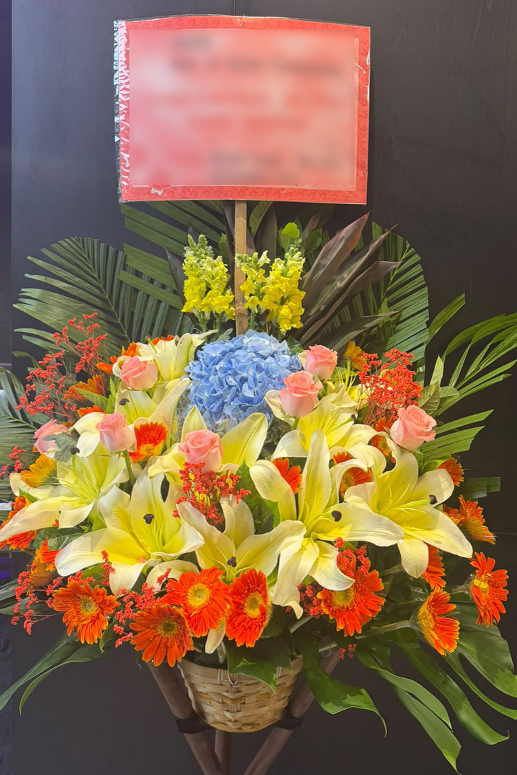 華麗花店開張花籃作品實拍
