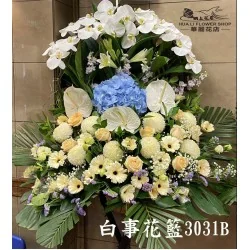 帛事花牌 3031B（典雅藍白主題）